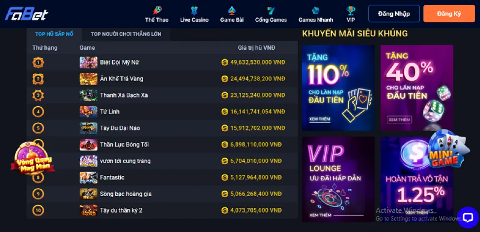 Hướng dẫn chơi trò chơi nổ hũ betvision